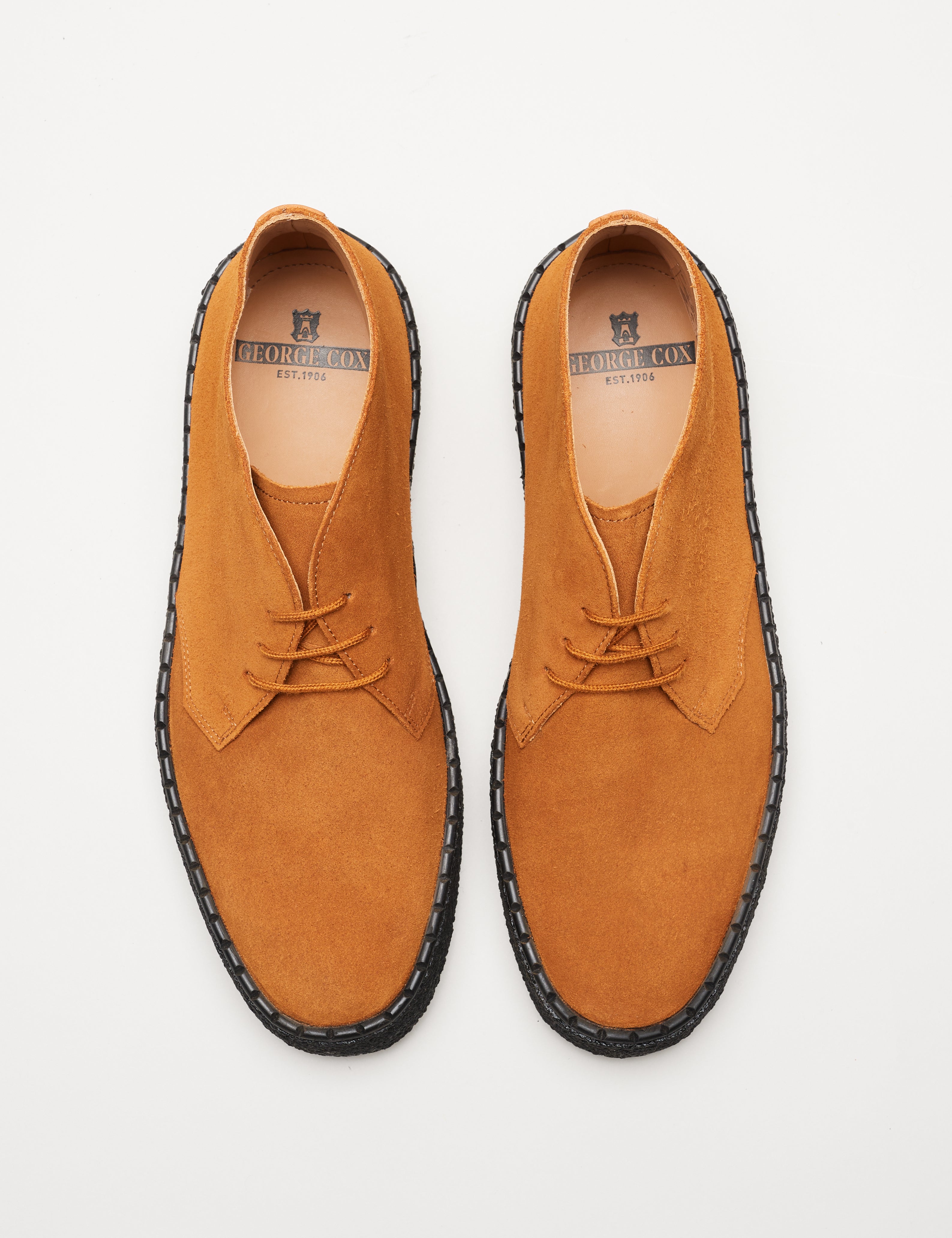 GEORGE COX CHUKKA POPBOY COGNAC Anglozine