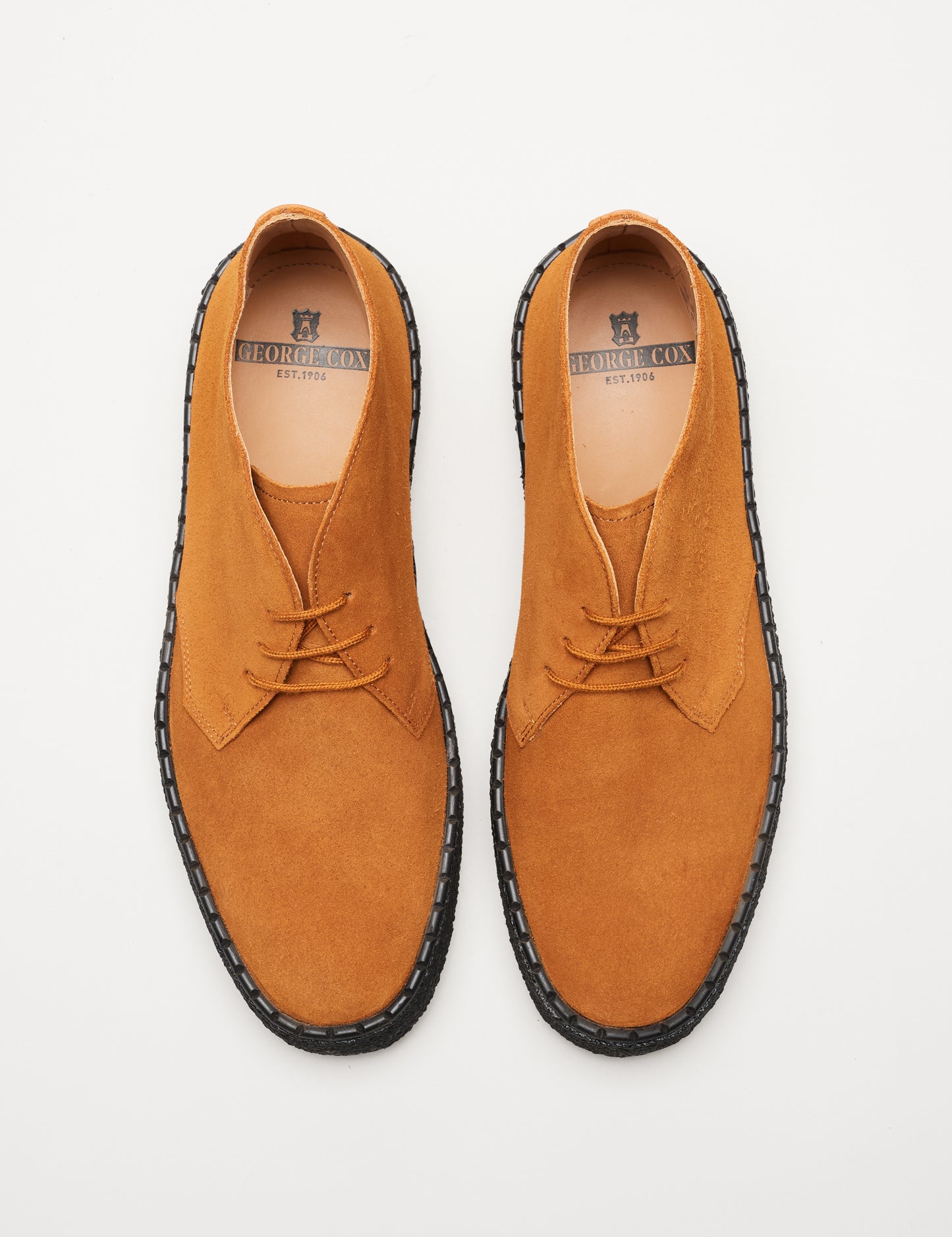 GEORGE COX CHUKKA POPBOY - COGNAC